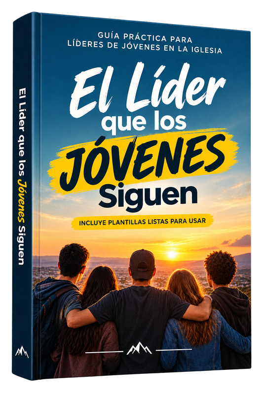 Mockup 3D del libro El Líder Que Los Jóvenes Siguen